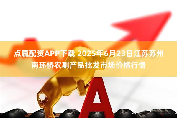 点赢配资APP下载 2025年6月23日江苏苏州南环桥农副产品批发市场价格行情