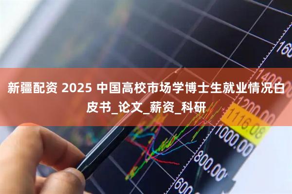 新疆配资 2025 中国高校市场学博士生就业情况白皮书_论文_薪资_科研